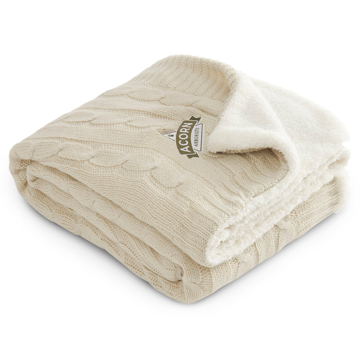 Field & Co.® Cable Knit Sherpa Blanket