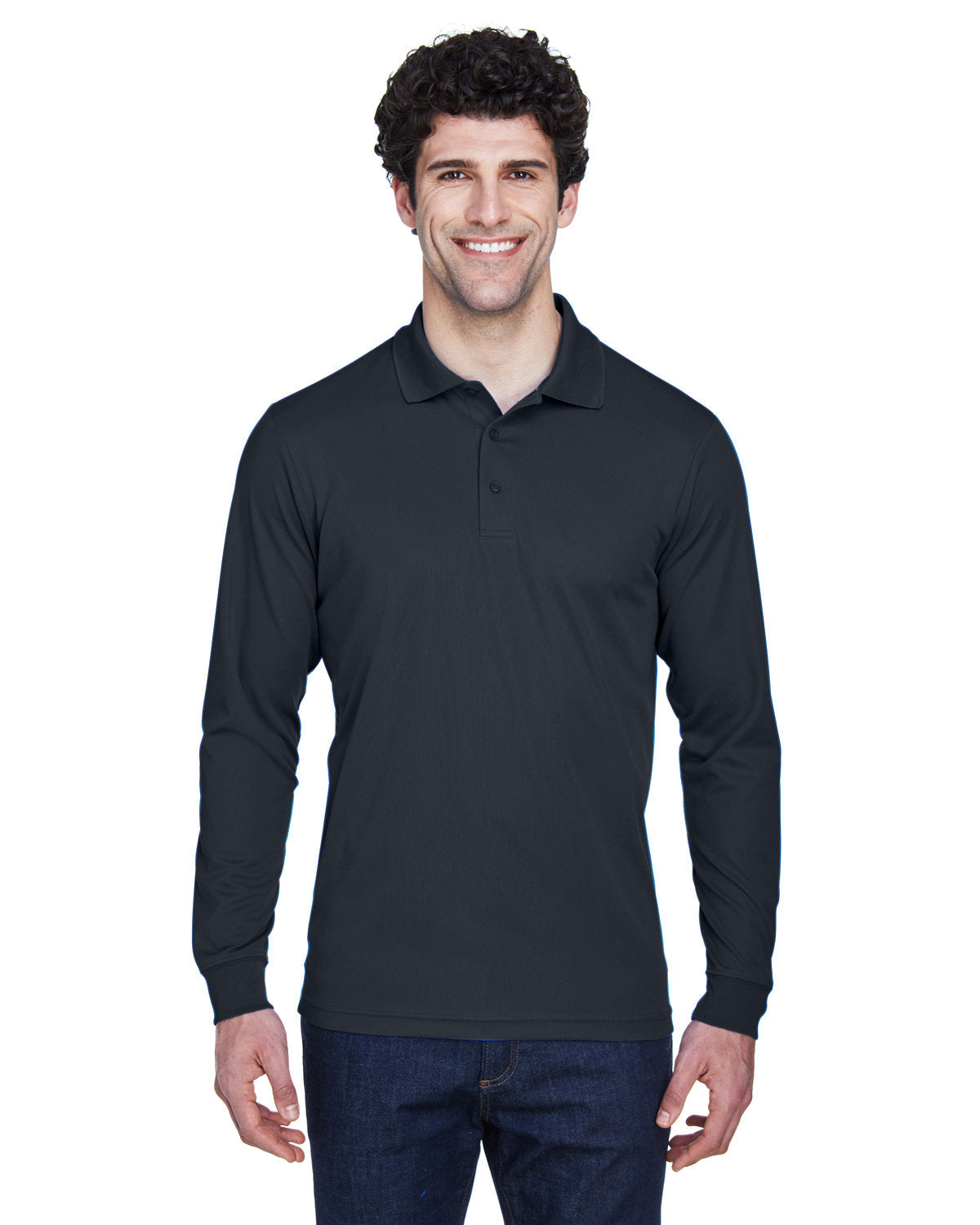CORE 365 Men's Tall Pinnacle Performance Long-Sleeve Piqué Polo