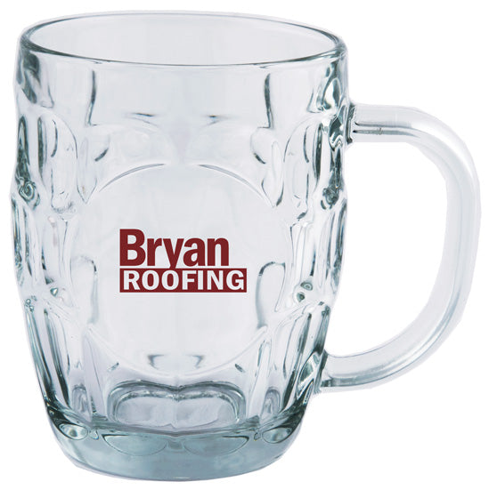 Britannia 20oz clear glass mug
