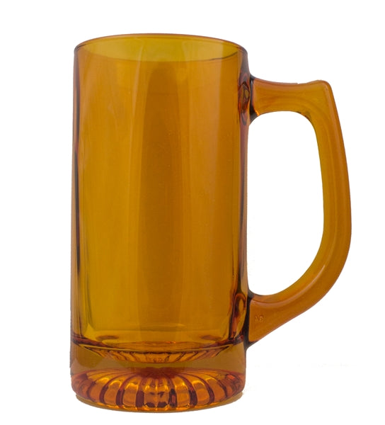 Sports mug 13oz topaz coloured glass