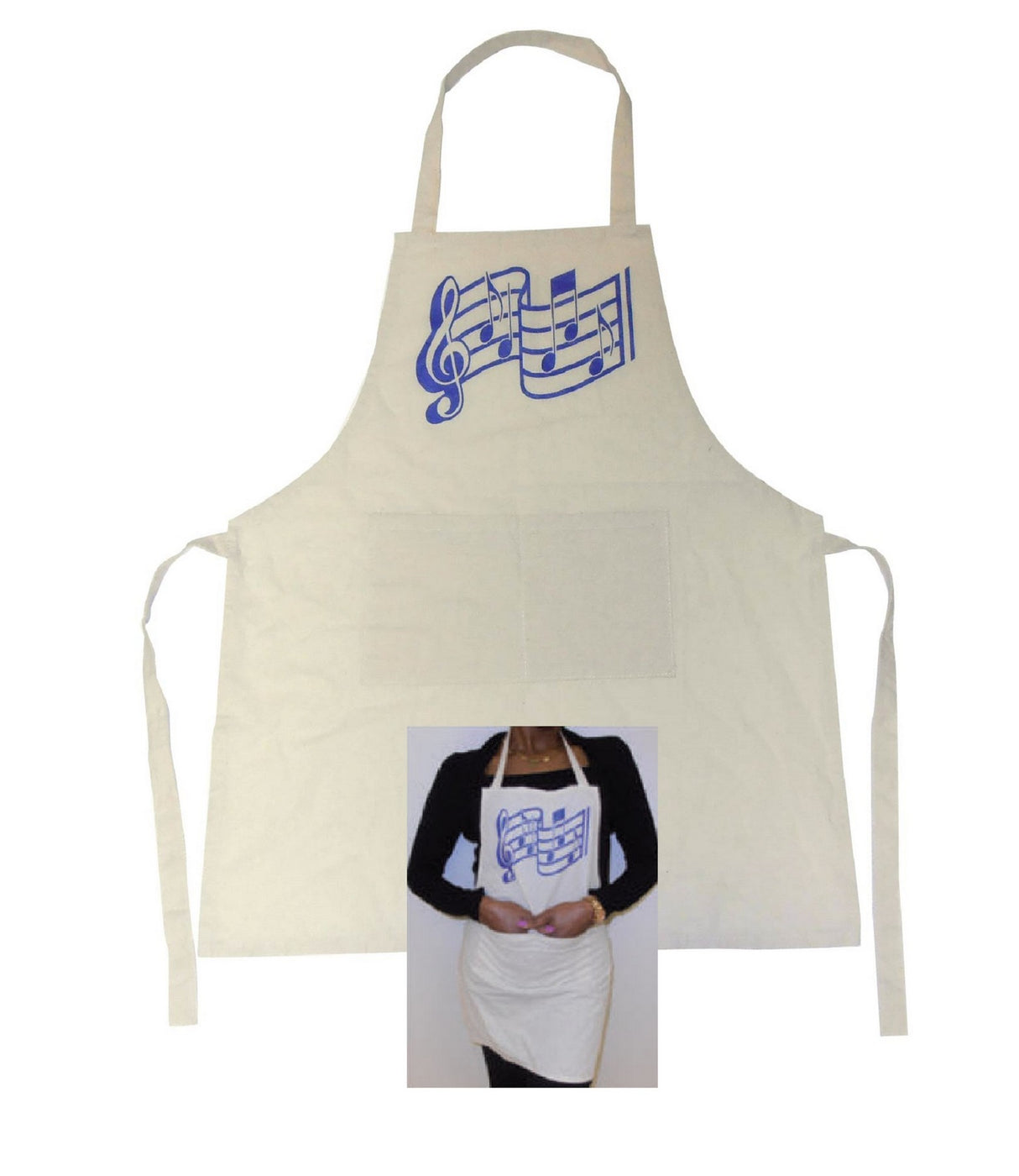 CA-001 Natural Cotton Youth Chef's Apron (10-15 days)