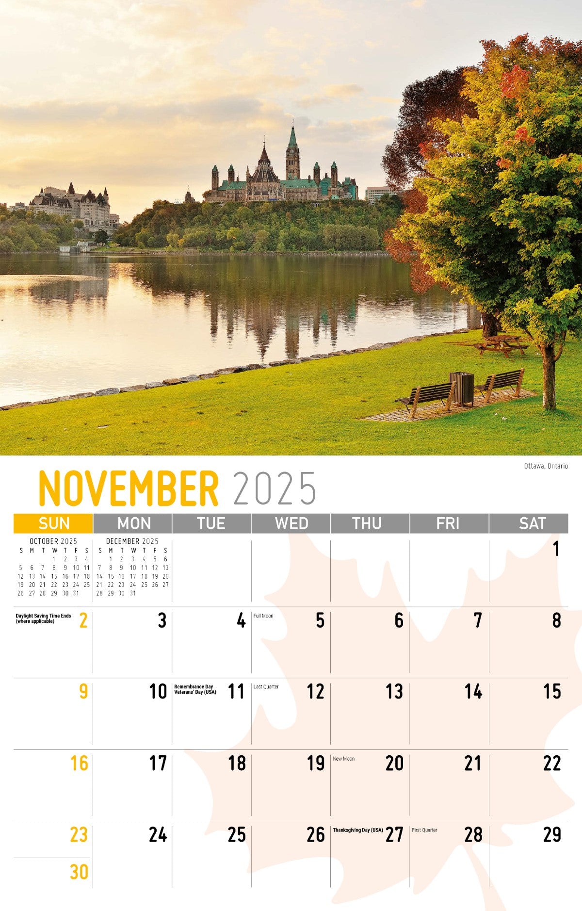 Galleria Wall Calendar 2025 Scenes of Canada (English)