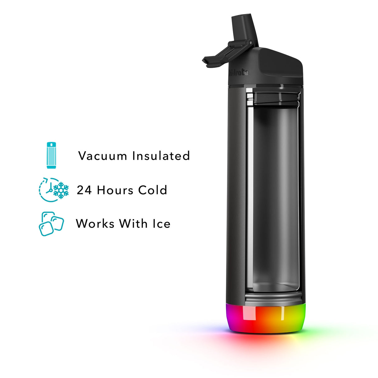 HidrateSpark Steel 21oz Straw Lid