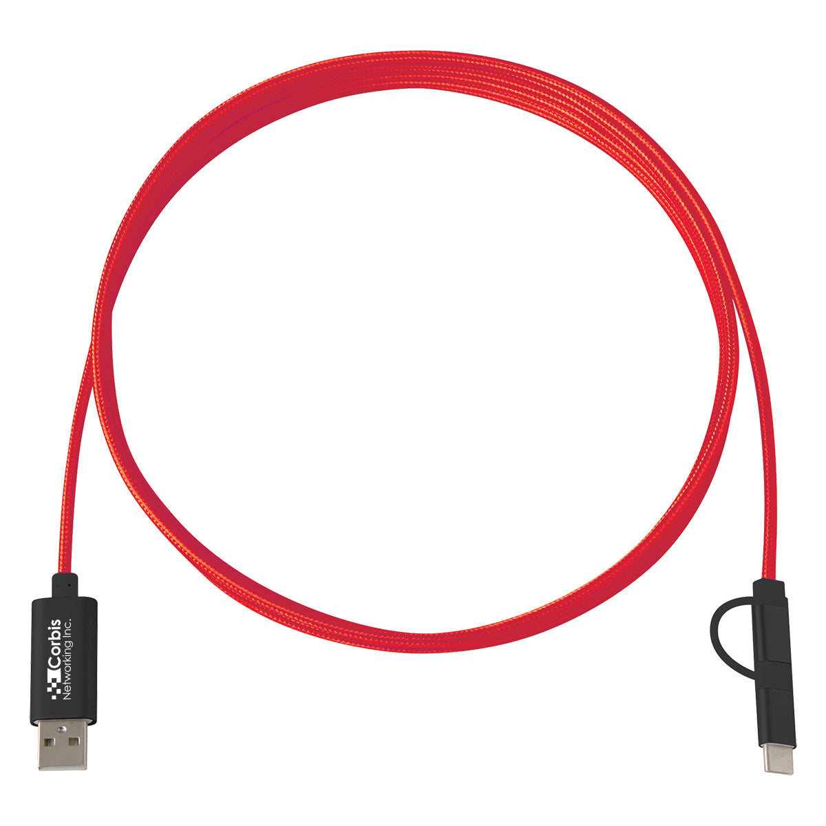 3-in-1 10 Ft. Braided Charging Cable