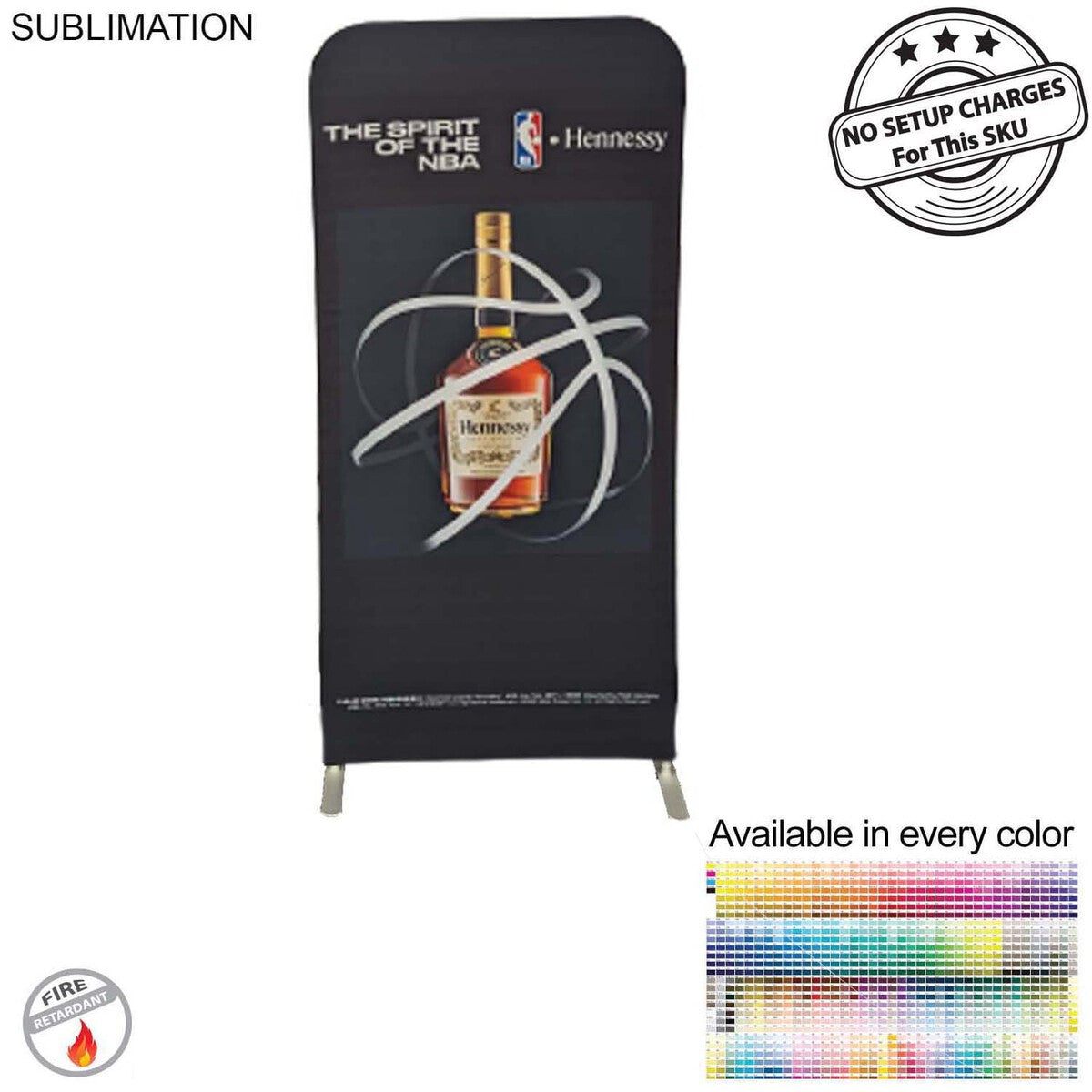 3'W x 78"H EuroFit Straight Wall Display Kit, with Full Color Graphics Double Sided, NO SETUP CHARGE