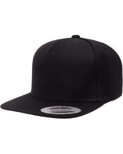Yupoong Adult 5-Panel Structured Flat Visor Classic Snapback Cap