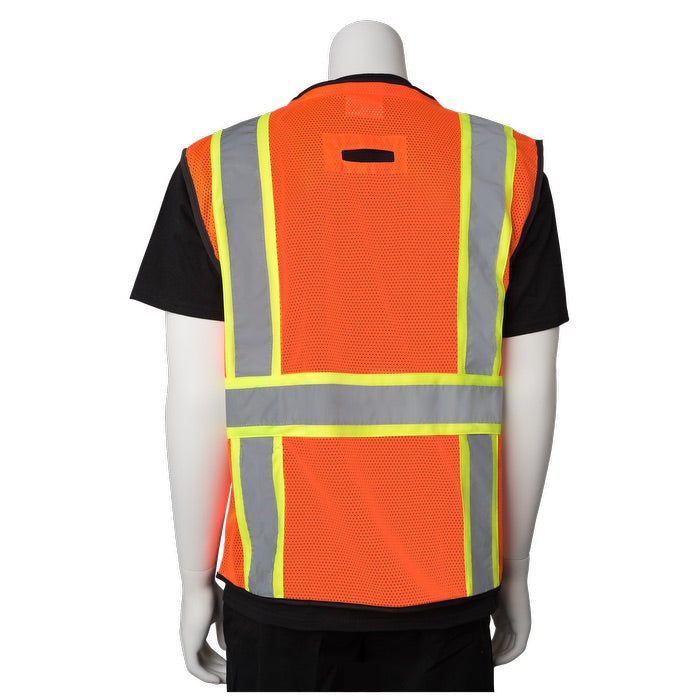 Two-Tone 11 Pocket Tech-Ready Mesh Surveyors Vest