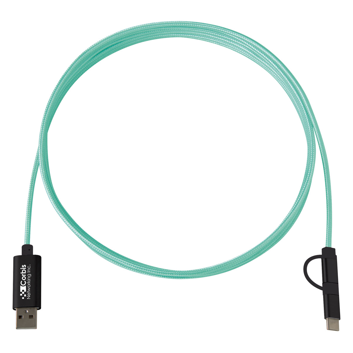 3-in-1 10 Ft. Braided Charging Cable