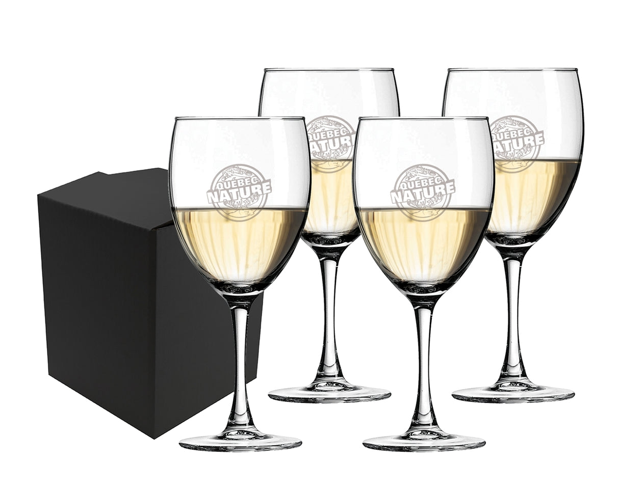 Shiraz 10.5oz wine glass nuance, Set of 4 in a Sable gift box