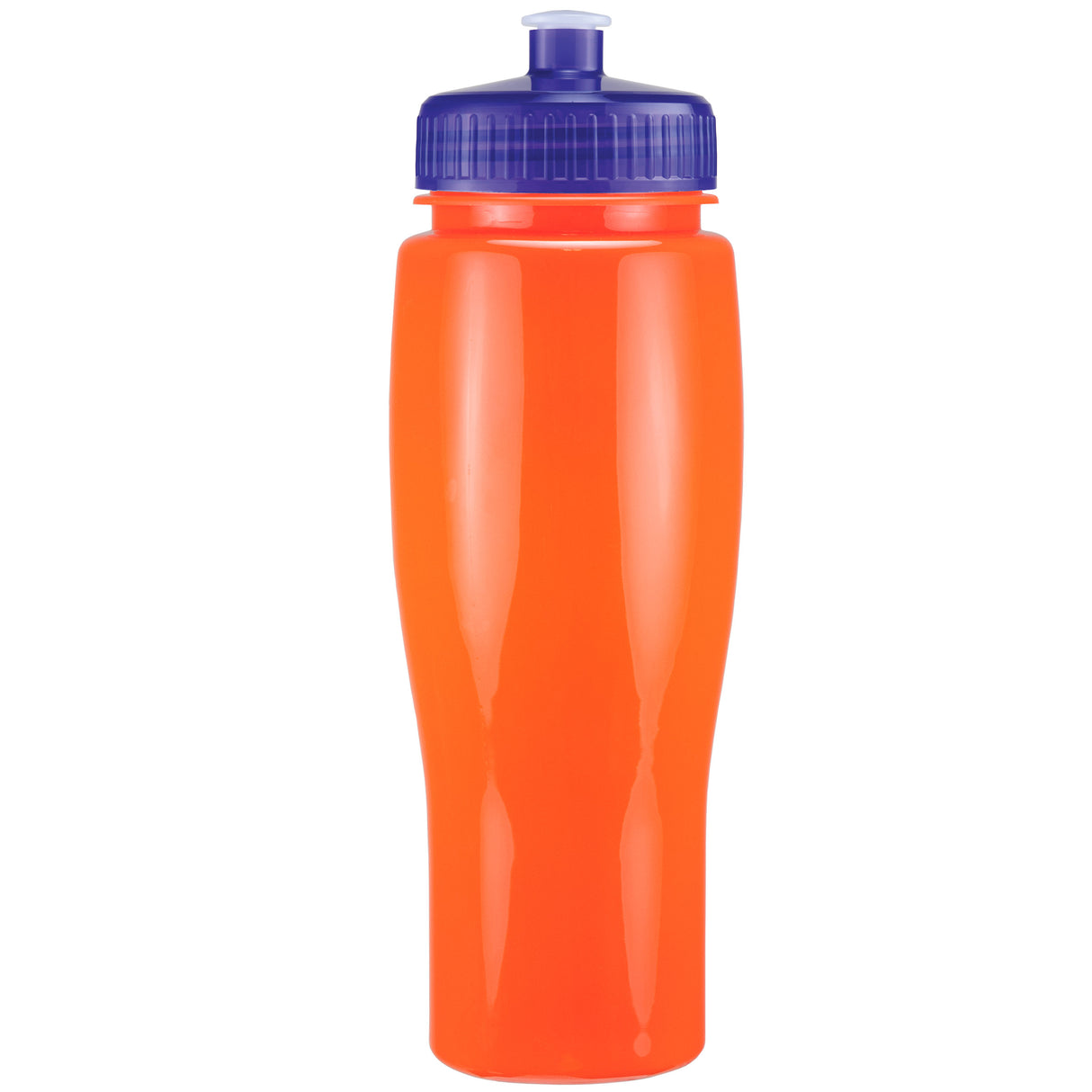 24 Oz. Contour Bottle w/ Push Pull Lid - Solid Colors