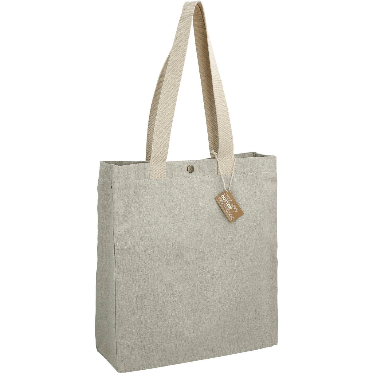 000382 Repose 10oz Recycled Cotton Box Tote w/Snap