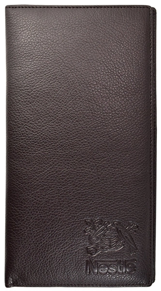 Passport & Ticket Holder brown textured simuleather