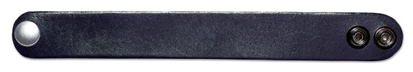 1" Leather Bracelet black