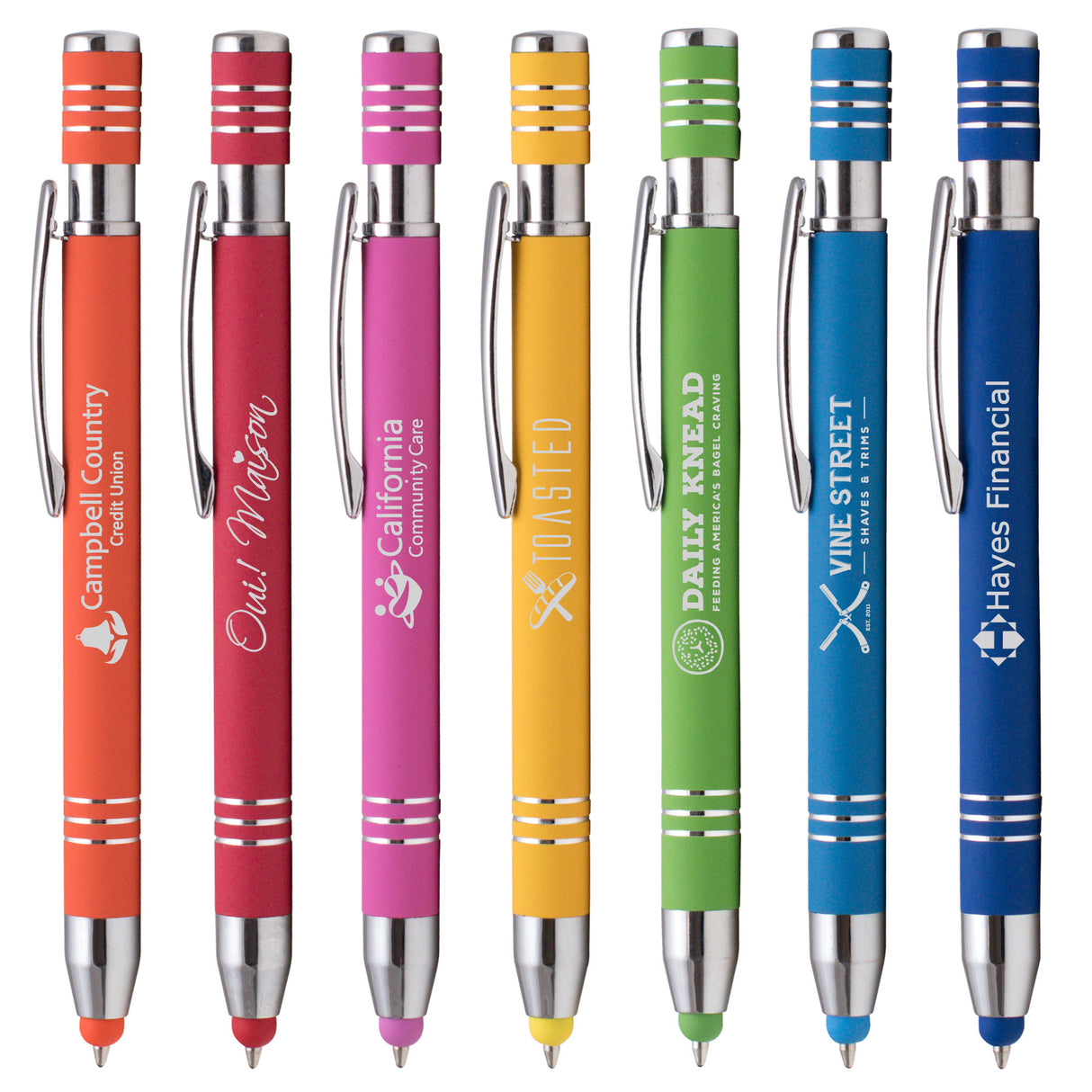 Marin Softy w/ Stylus - Laser Engraved - Metal Pen