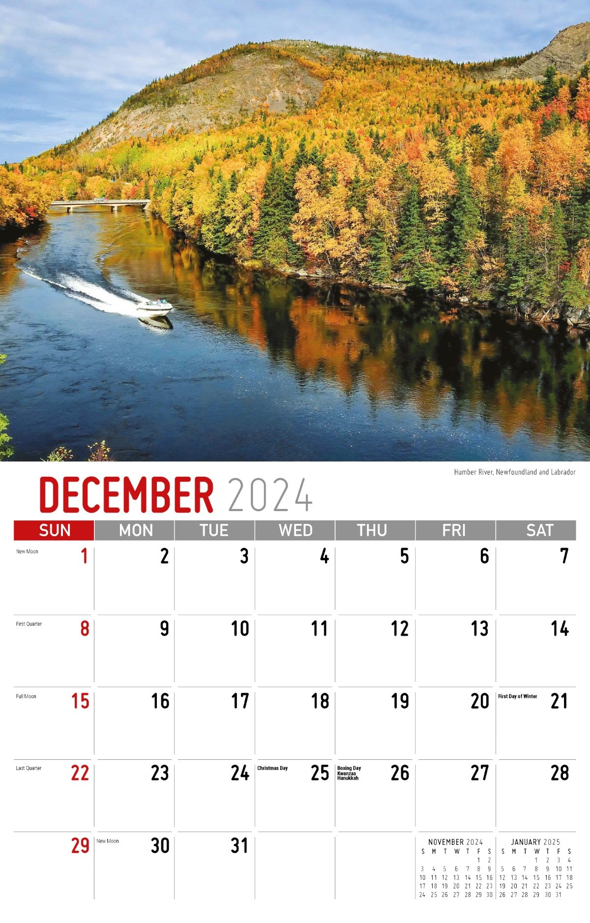 Galleria Wall Calendar 2025 Scenes of Atlantic Canada