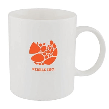 Economy C-handle 11oz white ceramic mug