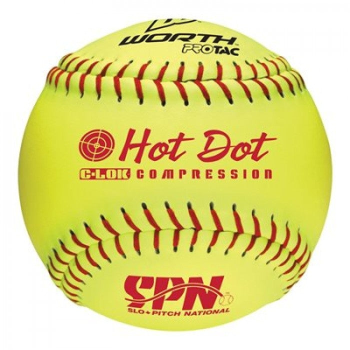 Worth® 12" Optic Hot Dot™ SPN™ Softball