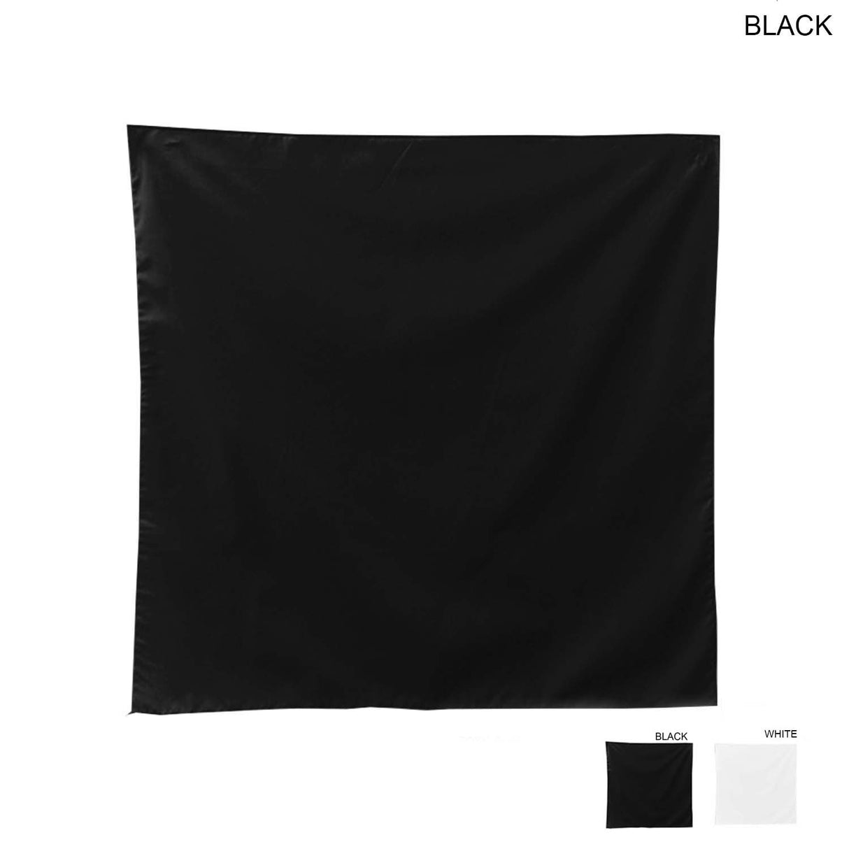 Square Bandana, 22x22, Blank, Stocked in 2 colors (#1 seller)