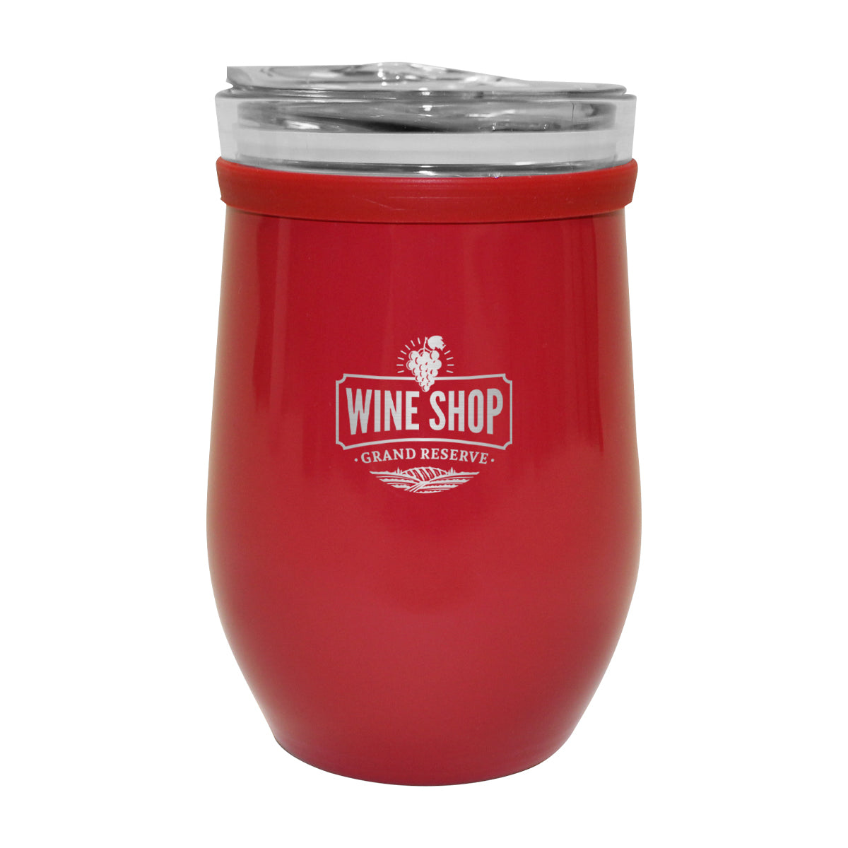 8 Oz. Glass And Stainless Steel Wine Tumbler
