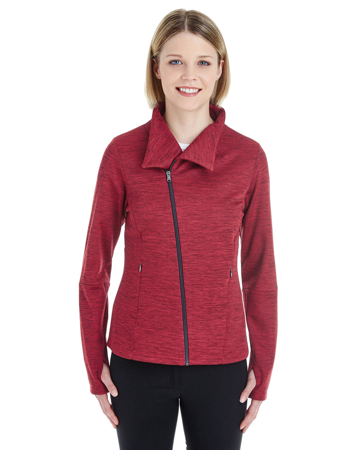 NORTH END Ladies' Amplify Mélange Fleece Jacket