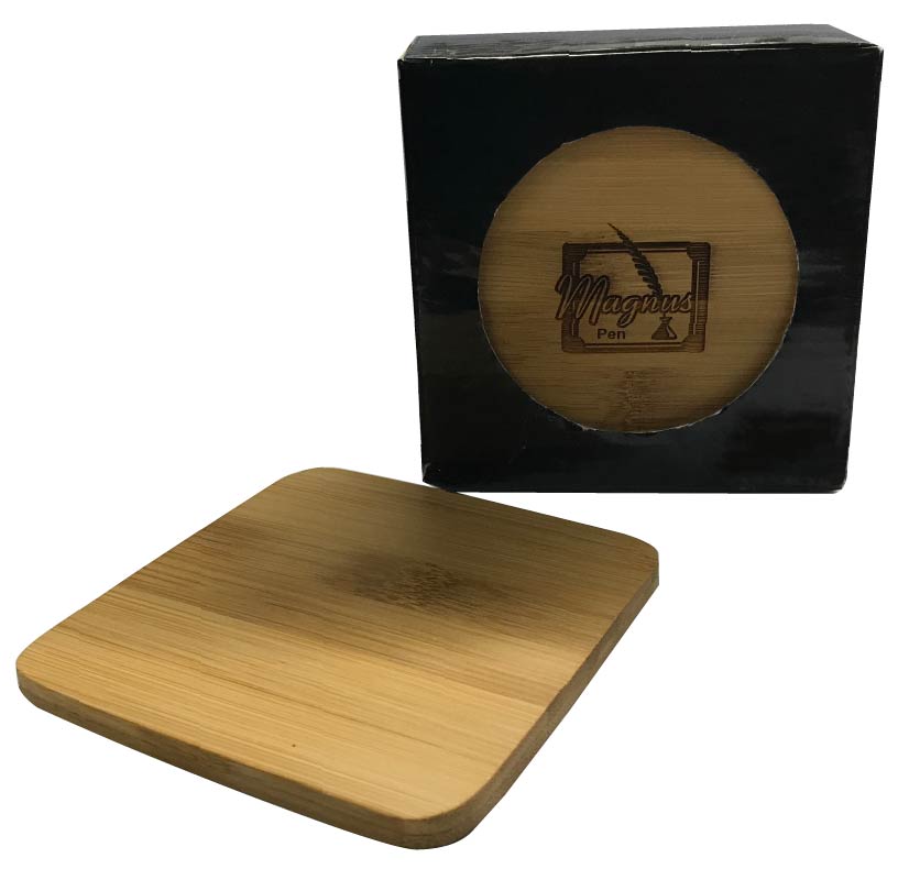 6 Piece Square Bamboo Coaster Gift Set (3-5 Days)