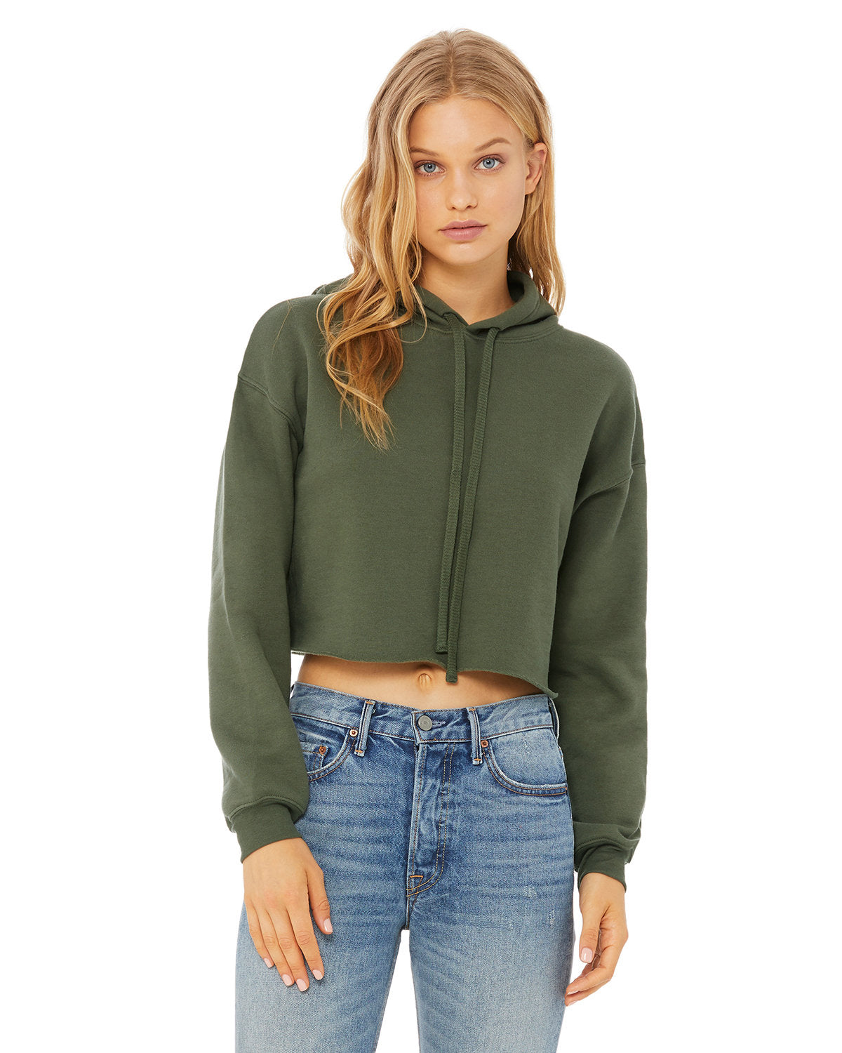 BELLA+CANVAS Ladies' Cropped Fleece Hoodie