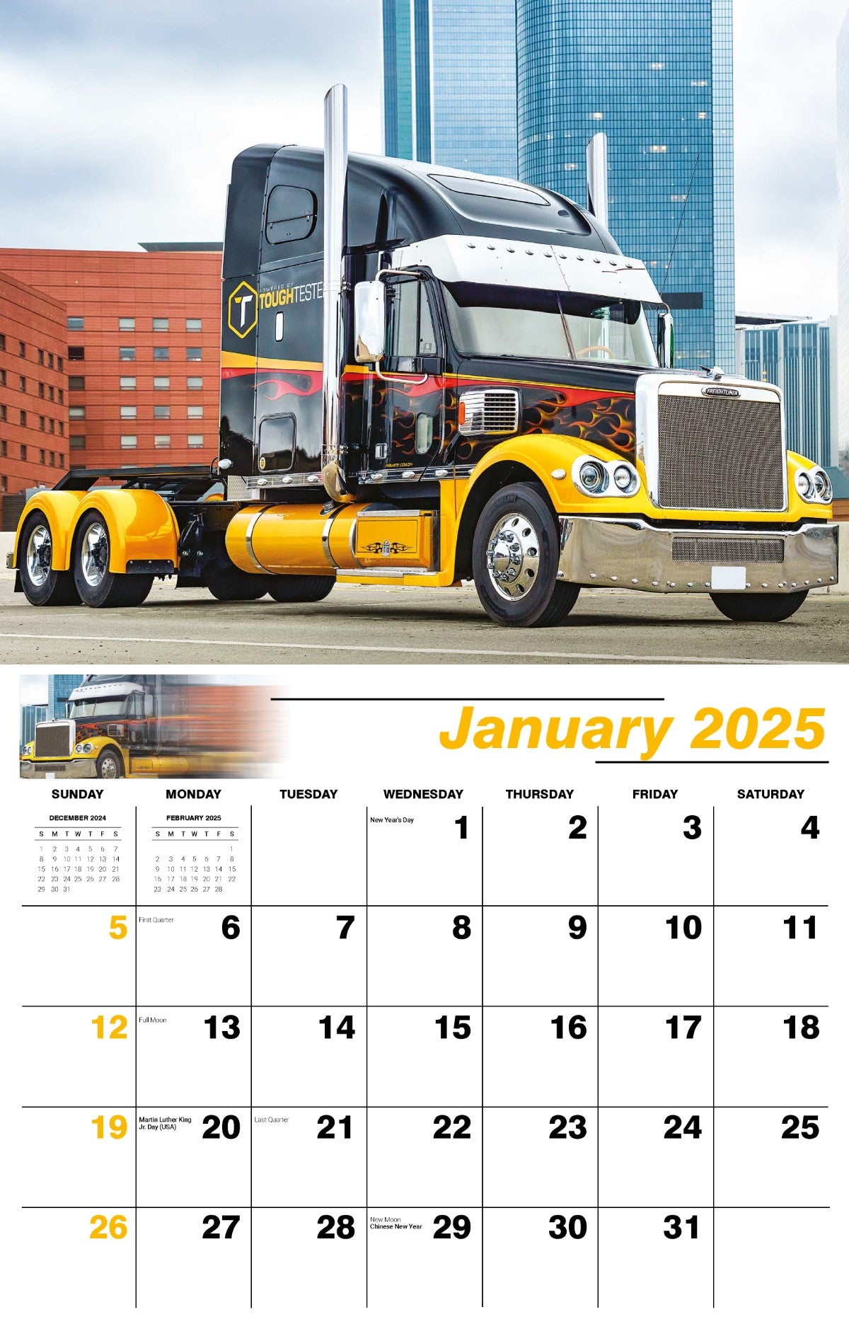 Galleria Wall Calendar 2025 Kings of the Road