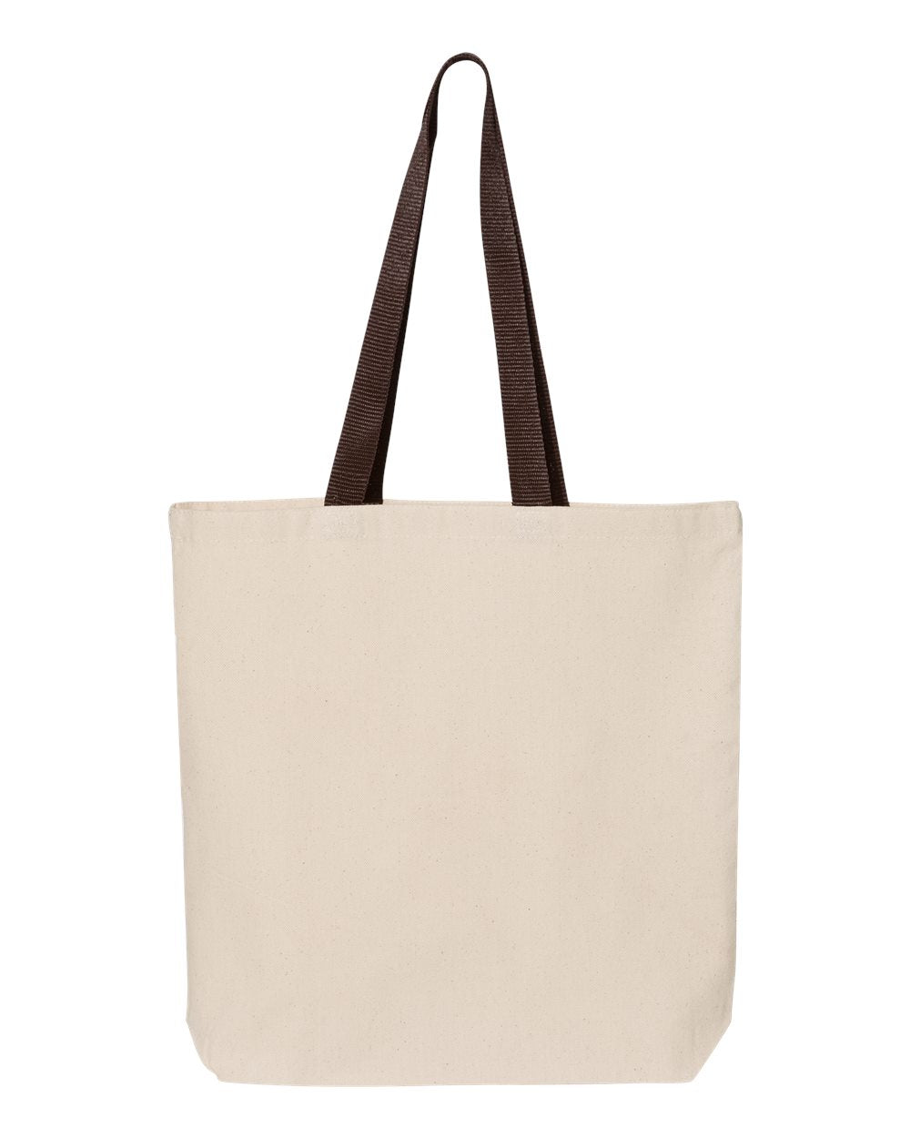000504 Q-Tees™ 11L Canvas Tote w/Contrast Color Handles