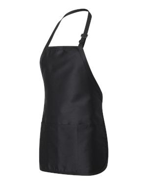 000509 Q-Tees Full-Length Apron w/Pouch Pocket