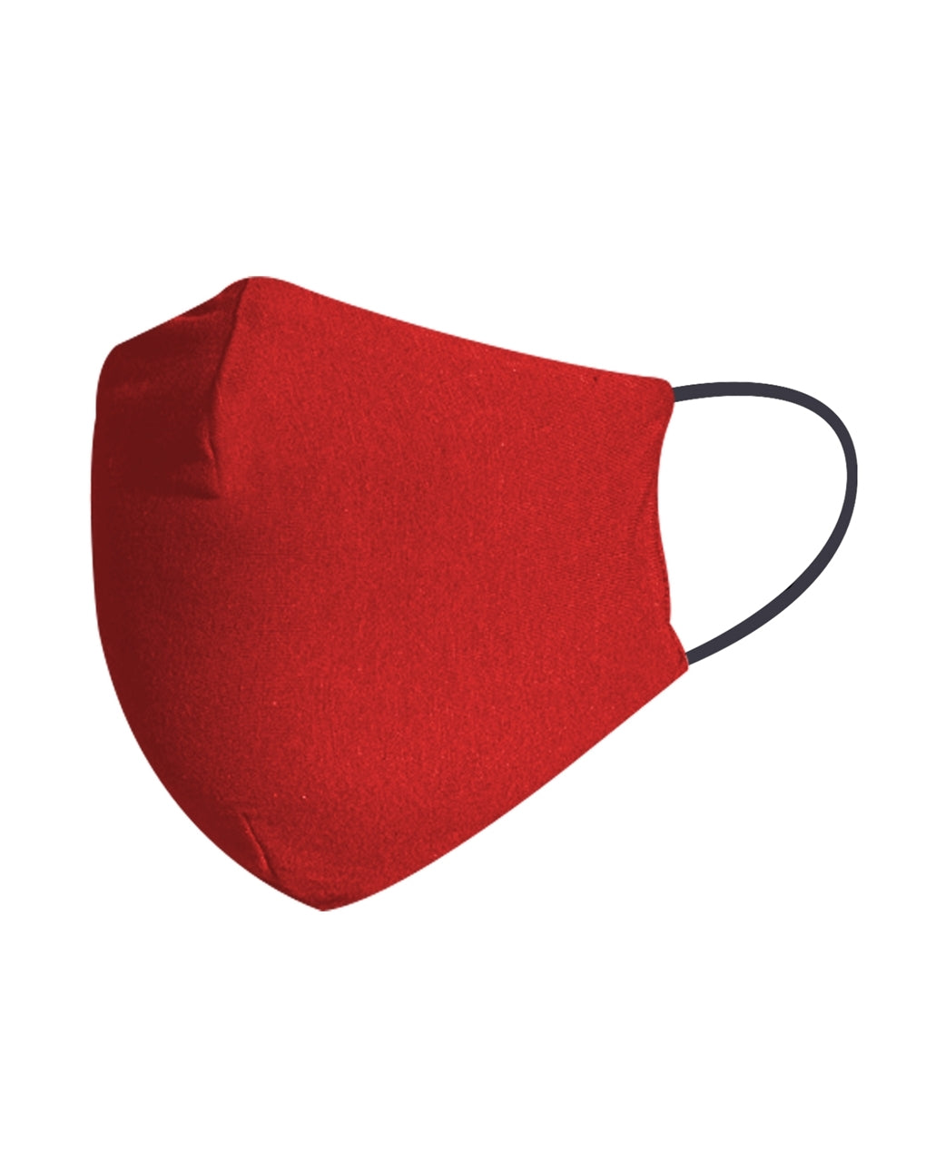 Adult Size Fashion Face Mask, 100% Cotton, 2 layer, red - Blank