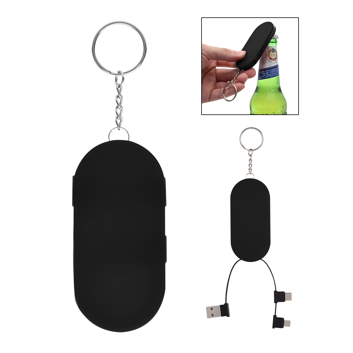 Hideaway 3-in-1 Charging Cable & Bottle Opener