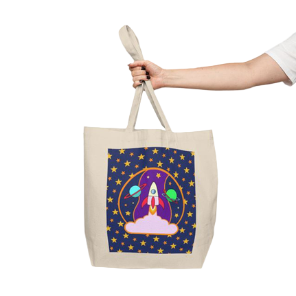 000001 Custom Canvas Shopping Tote - 18" X 15"