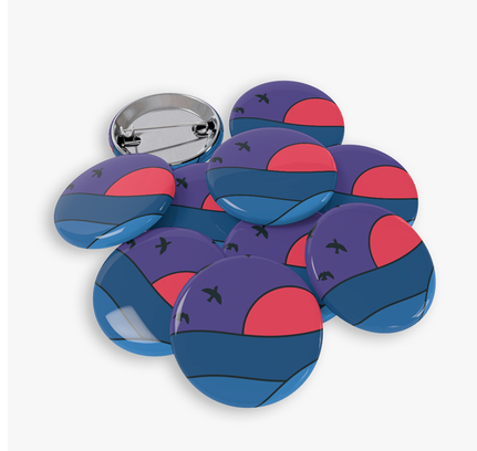 000001 Custom Round Button Pins