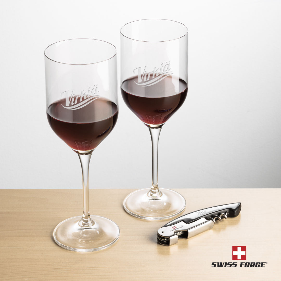 Swiss Force® Opener & 2 Belmont Wine