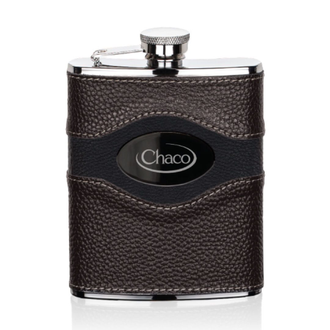 Colchester Hip Flask - Black Nickel Plate