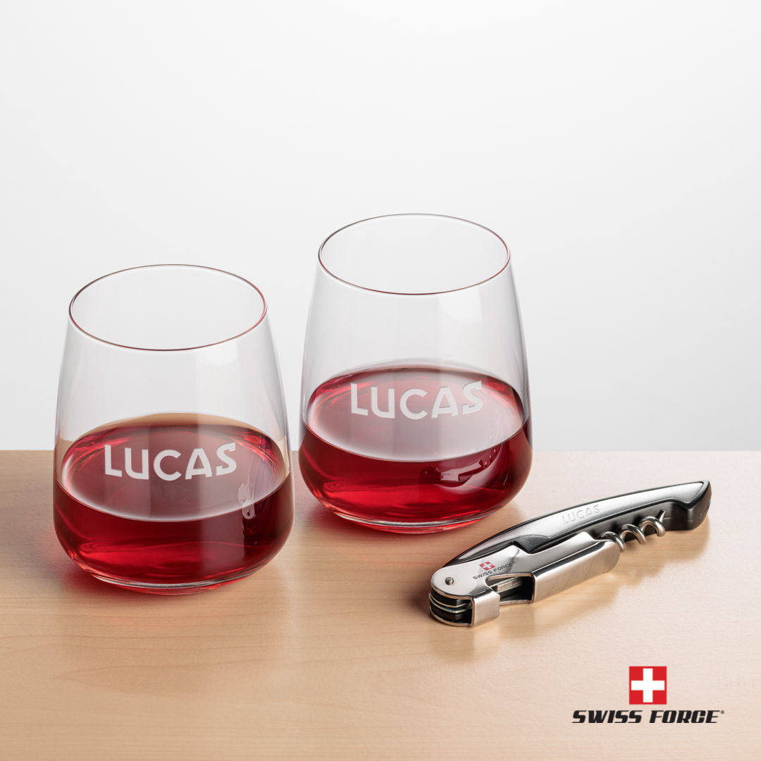 Swiss Force® Opener & 2 Dunhill Stemless