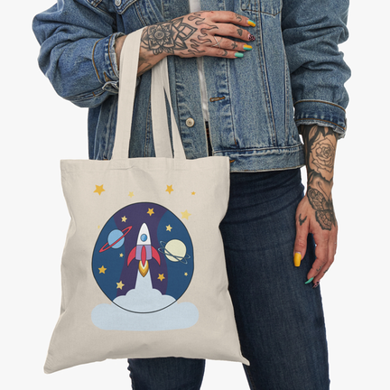 000001 Custom Tote bag - 15"X16"