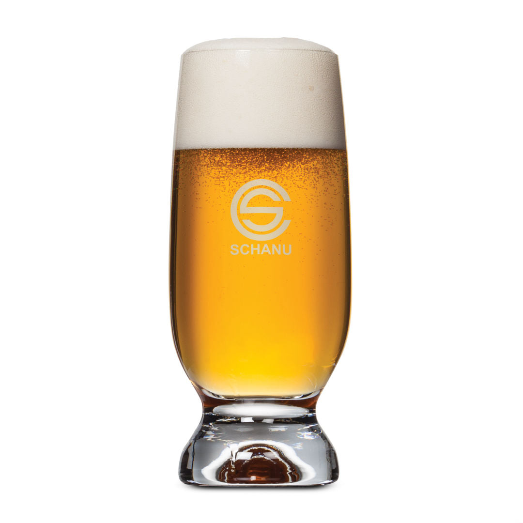 Marland Beer Glass - Deep Etch 12oz