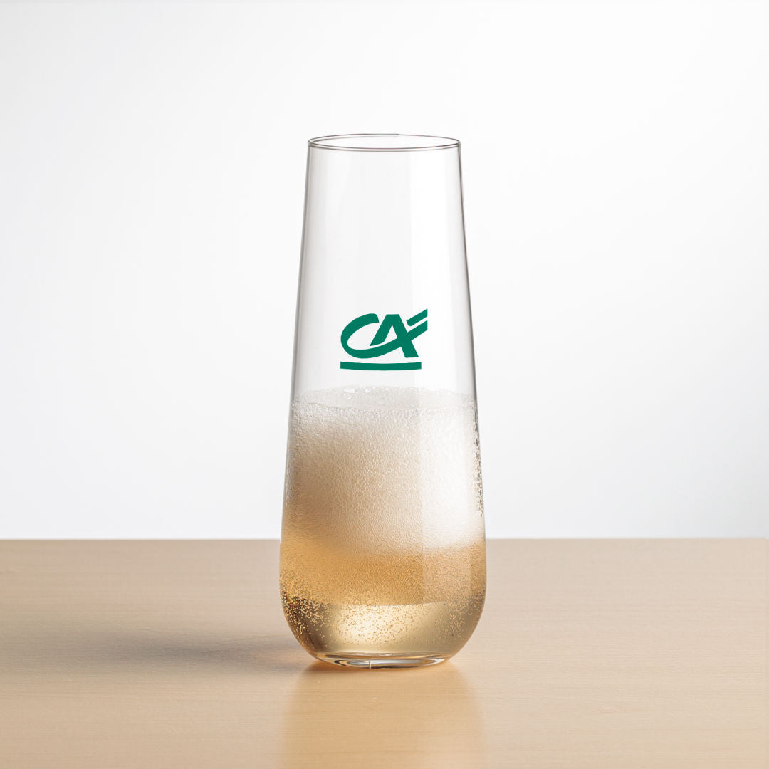 Cannes Stemless Flute - Imprinted