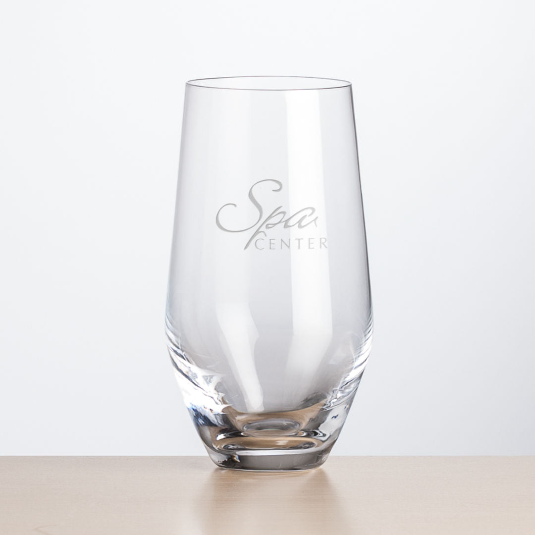 Reina Stemless Flute - Deep Etch 13.5oz