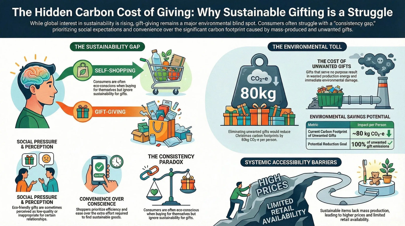 Challenges For Sustainability - Gifts Giving Carbon Footprint