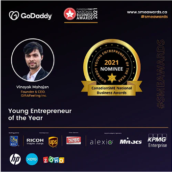 2021 Young Entrepreneur of the Year Nominee, CanadianSME National Business Awards