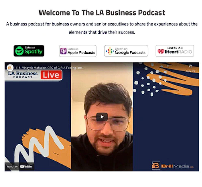 Watch Us On LA Business Podcast