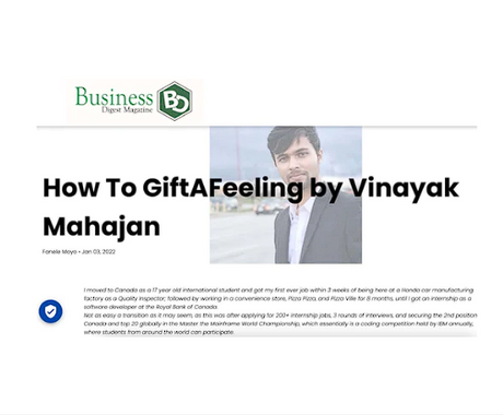 GiftAFeeling Startup Journey