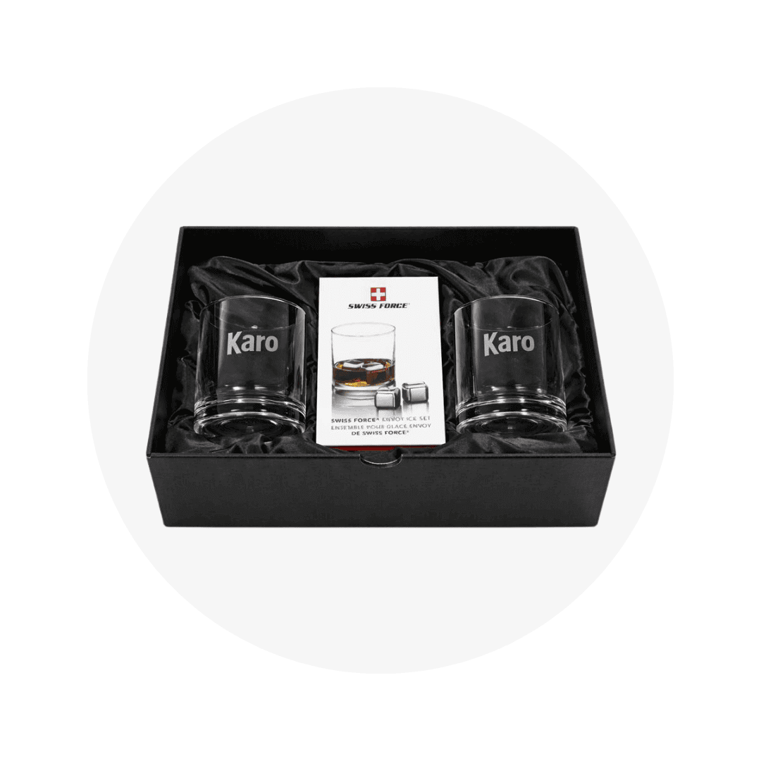 Custom Ice Cubes Roks Custom Swiss Force Rock Glass and Ice Cube Set [100% FREE Imprinted ...