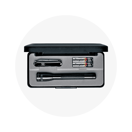 Custom Victorinox Swiss Knife with Mini Maglite Flashlight