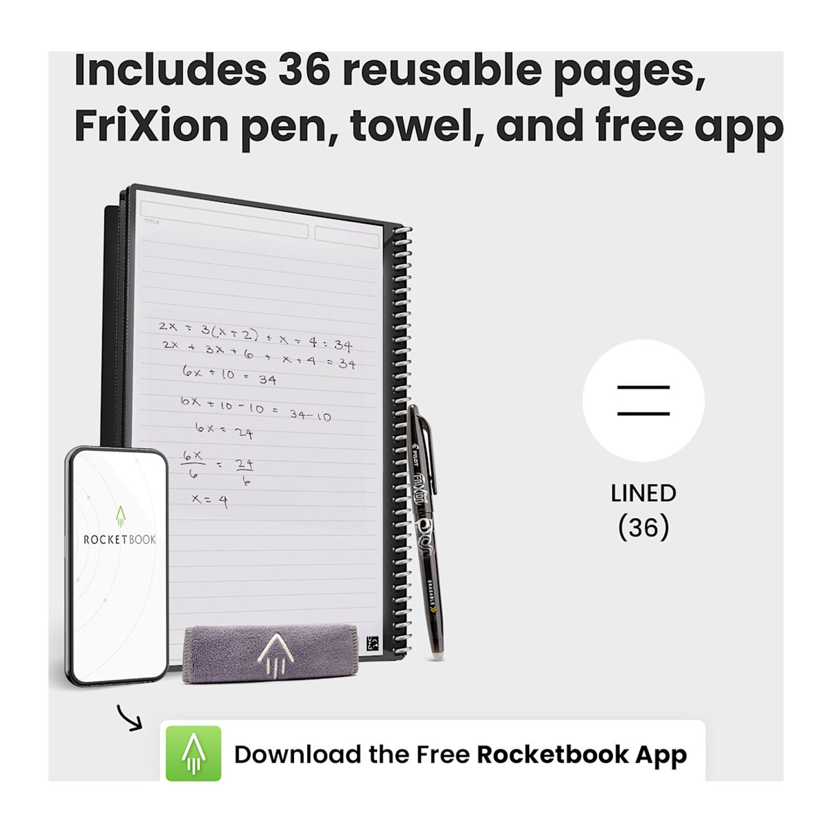 Rocketbook Core Executive Notebook Set