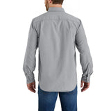 Force Relaxed Fit Lightweight Long-Sleeve Button Down Shirt