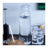 Libbey 24 oz Glass Water Bottle with Press-On Lid