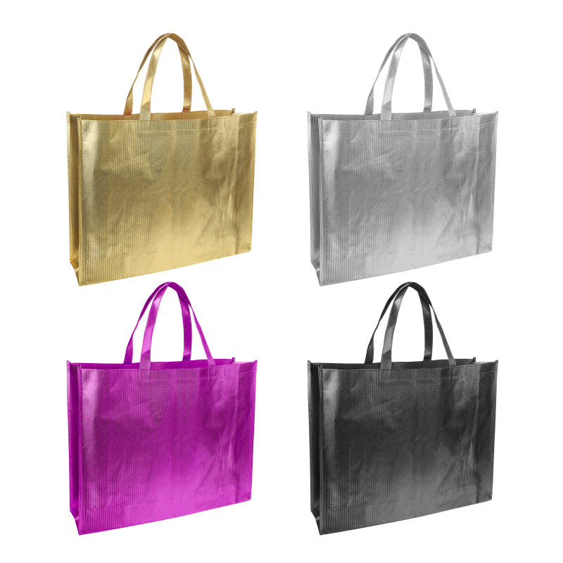 Reusable Non Woven Metallic Laminated Gift Tote Bags